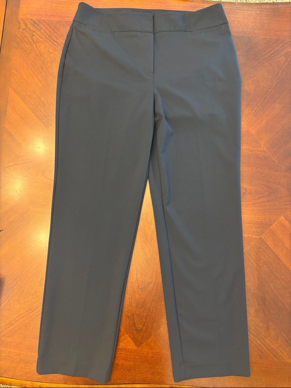 The Limited navy Tailored Straight-Leg Trousers